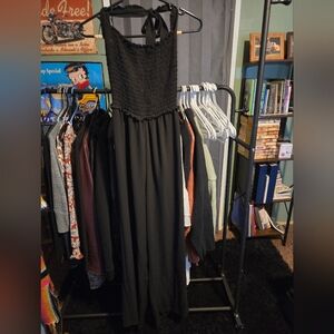 Black Halter Top Jumpsuit